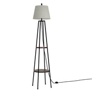 Danoz Direct - Artiss Floor Lamp 2 Tier Shelf Storage LED Light Stand Home Living Room Upright - danozdirect
