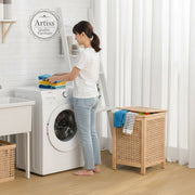 Danoz Direct - Artiss Laundry Hamper Bathroom Storage Cabinet Wooden Organiser Bag Clothes - danozdirect