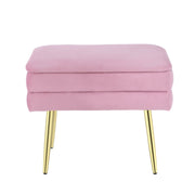 Danoz Direct - Artiss Ottoman Storage Foot Stool Velvet Pink - danozdirect