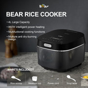 Danoz Direct - BEAR 4 Litre Intelligent Power Heating Rice Cooker DFB - Q40R5 - Inc. Delivery - danozdirect