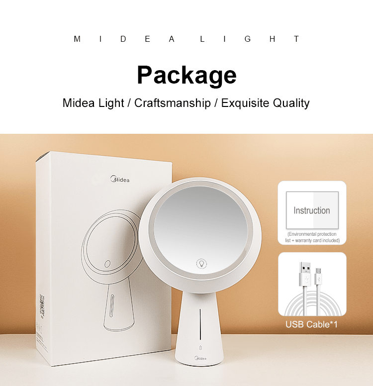 Danoz Direct - Beauty Makeup Light White - USB Charging - danozdirect