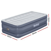 Danoz Direct - Bestway Mattress Air Bed Single Size 51CM Inflatable Camping Beds Home Outdoor - danozdirect
