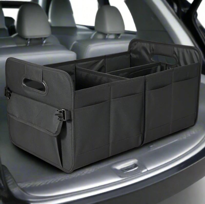 Danoz Direct - Black Car Storage Box - Foldable Waterproof Trunk Organizer - danozdirect