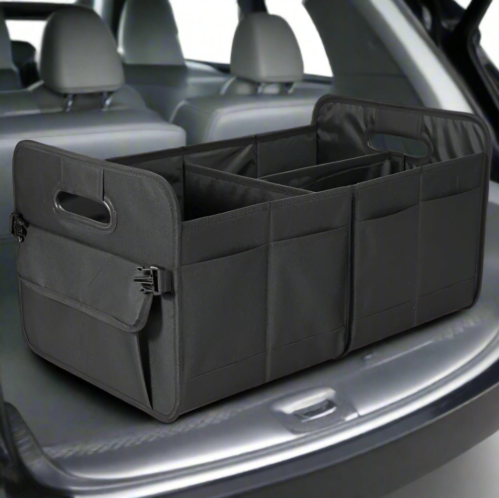 Danoz Direct - Black Car Storage Box - Foldable Waterproof Trunk Organ ...