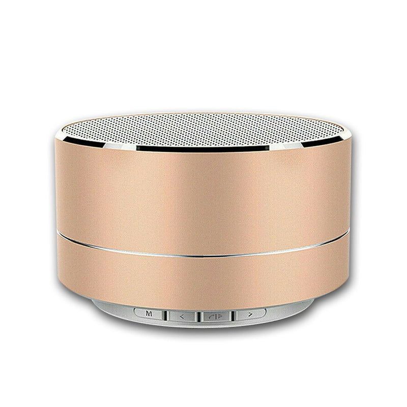Danoz Direct - Bluetooth Speakers Portable Wireless Speaker Music Stereo Handsfree Rechargeable (Gold) - danozdirect