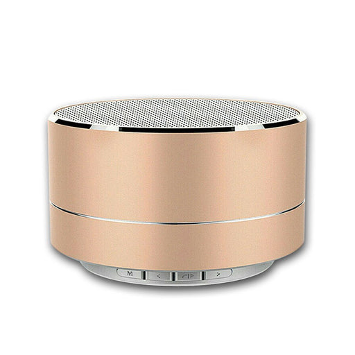 Danoz Direct - Bluetooth Speakers Portable Wireless Speaker Music Stereo Handsfree Rechargeable (Gold) - danozdirect