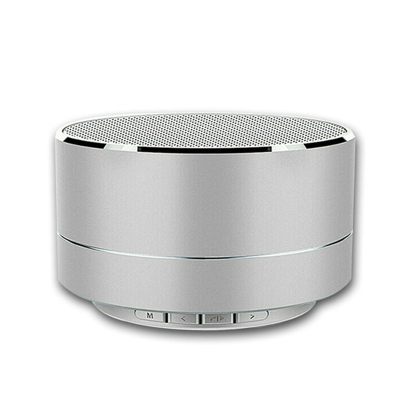 Danoz Direct - Bluetooth Speakers Portable Wireless Speaker Music Stereo Handsfree Rechargeable (Silver) - danozdirect