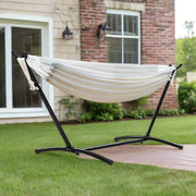 Danoz Direct Camping ⛺ Gardeon Hammock Bed Camping Chair Outdoor Lounge Single Cotton with Stand - danozdirect