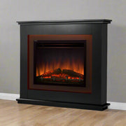 Danoz Direct - Devanti Electric Fireplace Fire Heater 2000W Black, the epitome of luxury and style. - danozdirect