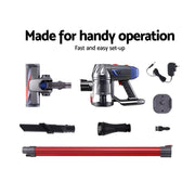Danoz Direct - Devanti Handheld Vacuum a game - changer in cleaning. Powerful 150W motor, effortlessly sucks up dirt and debris - danozdirect