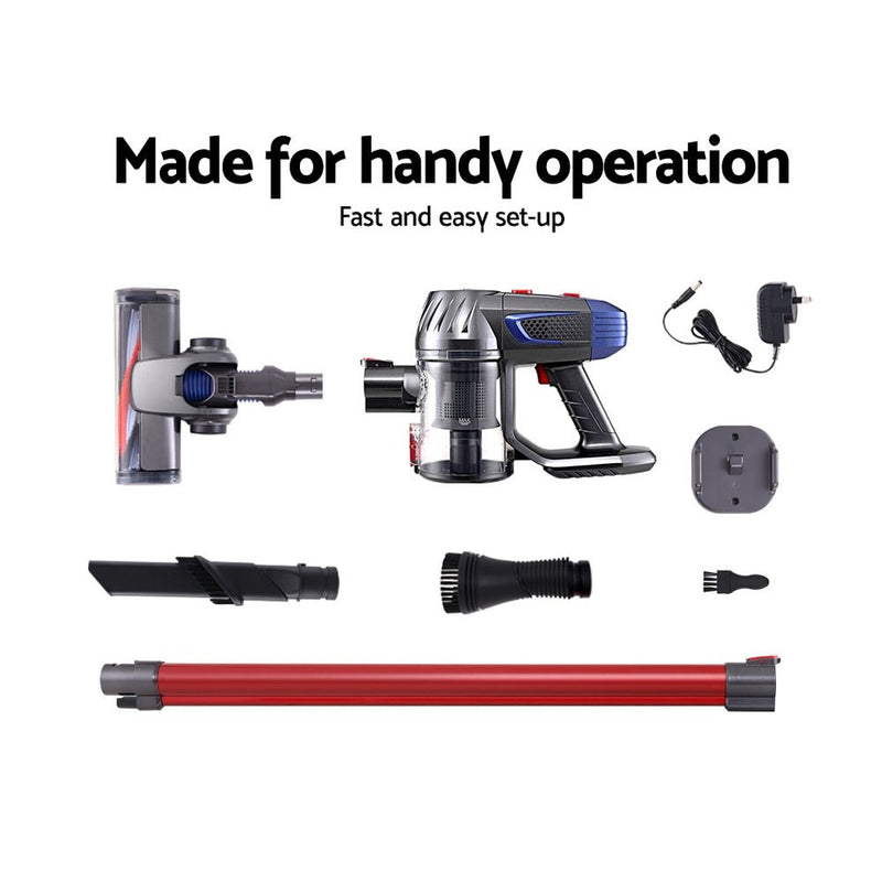 Danoz Direct - Devanti Handheld Vacuum a game - changer in cleaning. Powerful 150W motor, effortlessly sucks up dirt and debris - danozdirect