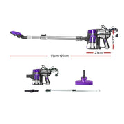 Danoz Direct - Devanti Handheld Vacuum Cleaner! Featuring a powerful roller brush head, this cordless wonder effortlessly cleans any surface - danozdirect