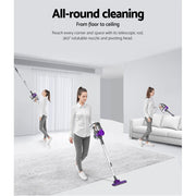 Danoz Direct - Devanti Handheld Vacuum Cleaner! Featuring a powerful roller brush head, this cordless wonder effortlessly cleans any surface - danozdirect