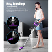 Danoz Direct - Devanti Handheld Vacuum Cleaner! Featuring a powerful roller brush head, this cordless wonder effortlessly cleans any surface - danozdirect