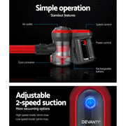 Danoz Direct - Devanti Handheld Vacuum Cleaner, the ultimate cleaning tool! With a powerful 250W brushless motor, this cordless device... - danozdirect