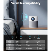 Danoz Direct - Devanti Portable Mini Video Projector 1080P Wifi Home Theater HDMI Carry Bag - danozdirect