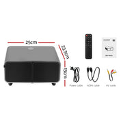 Danoz direct - Devanti Portable Wifi Video Projector 4K 2.4G/5G Home Theater HDMI 1080P - danozdirect