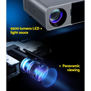 Danoz direct - Devanti Portable Wifi Video Projector 4K 2.4G/5G Home Theater HDMI 1080P - danozdirect