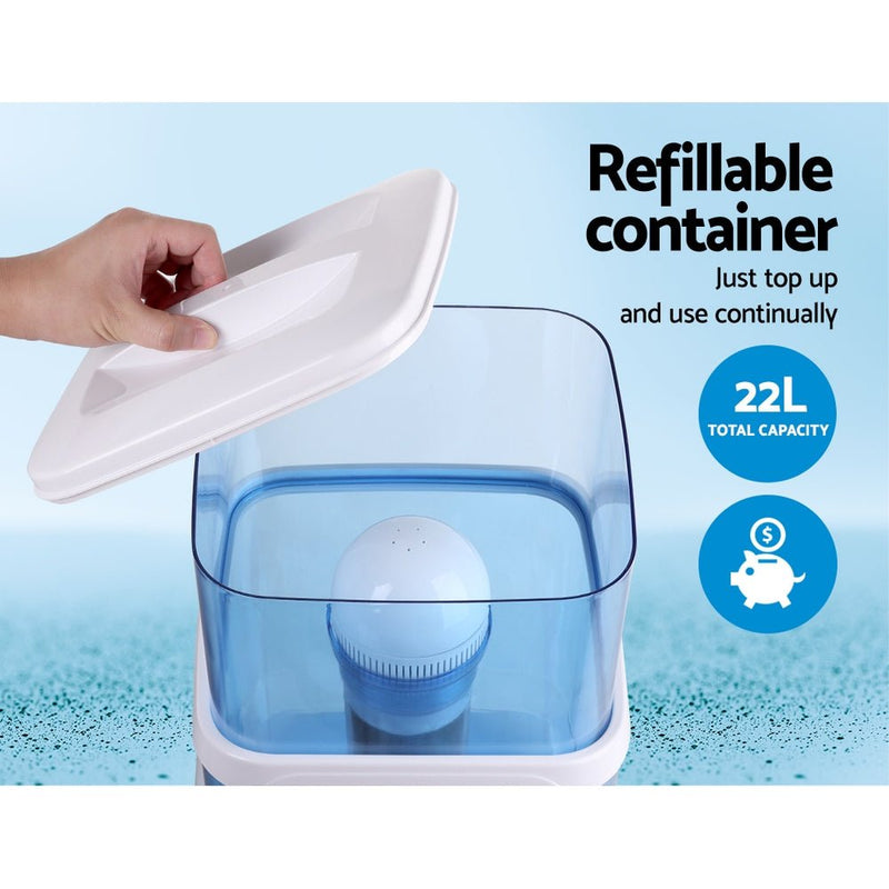 Danoz Direct - Devanti Water Cooler Dispenser 22L Filter Bottle - Super Seller Inc. Delivery - danozdirect