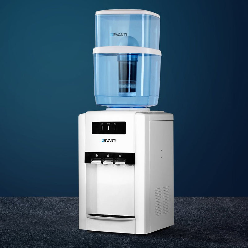 Danoz Direct - Devanti Water Cooler Dispenser Bench Top 22L - Super Seller Inc. Delivery - danozdirect
