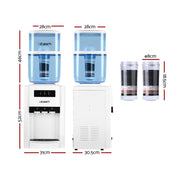 Danoz Direct - Devanti Water Cooler Dispenser Bench Top 22L w/2 Filter - Super Seller Inc. Delivery - danozdirect