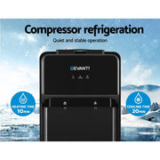 Danoz Direct - Devanti Water Cooler Dispenser Bench Top Black - Super Seller Inc. Delivery - danozdirect