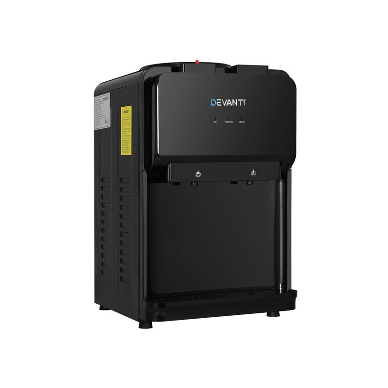 Danoz Direct - Devanti Water Cooler Dispenser Bench Top Black - Super Seller Inc. Delivery - danozdirect