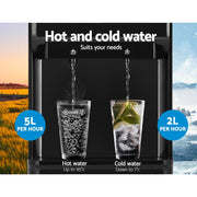 Danoz Direct - Devanti Water Cooler Dispenser Bench Top Black - Super Seller Inc. Delivery - danozdirect