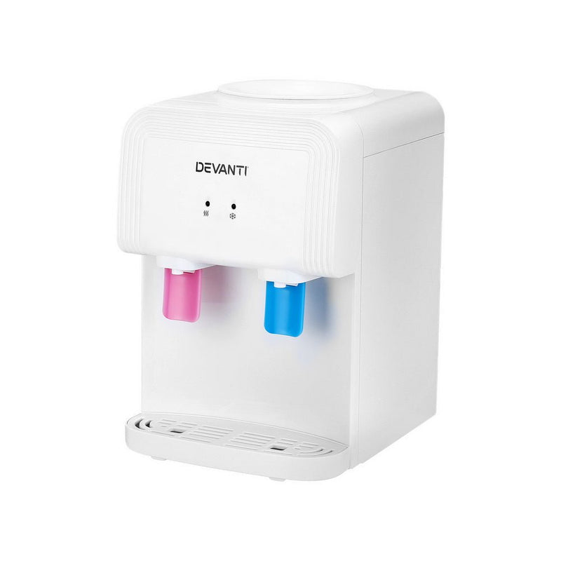 Danoz Direct - Devanti Water Cooler Dispenser Bench Top White - danozdirect
