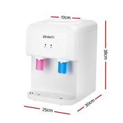 Danoz Direct - Devanti Water Cooler Dispenser Bench Top White - danozdirect