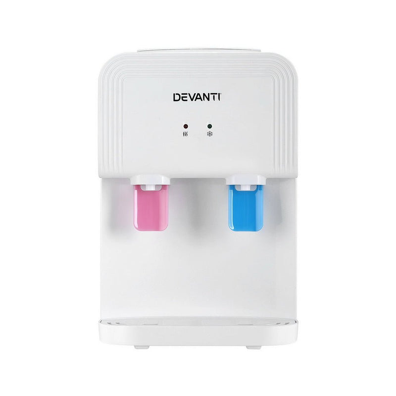 Danoz Direct - Devanti Water Cooler Dispenser Bench Top White - danozdirect