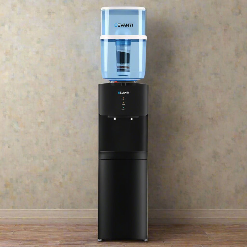 Danoz Direct - Devanti Water Cooler Dispenser Stand 22L Bottle Black - Super Seller Inc. Delivery - danozdirect