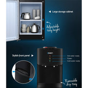 Danoz Direct - Devanti Water Cooler Dispenser Stand 22L Bottle Black w/2 Filter - Super Seller Inc. Delivery - danozdirect