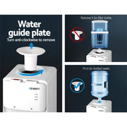 Danoz Direct - Devanti Water Cooler Dispenser Stand 22L Bottle White w/2 Filter - Super Seller Inc. Delivery - danozdirect