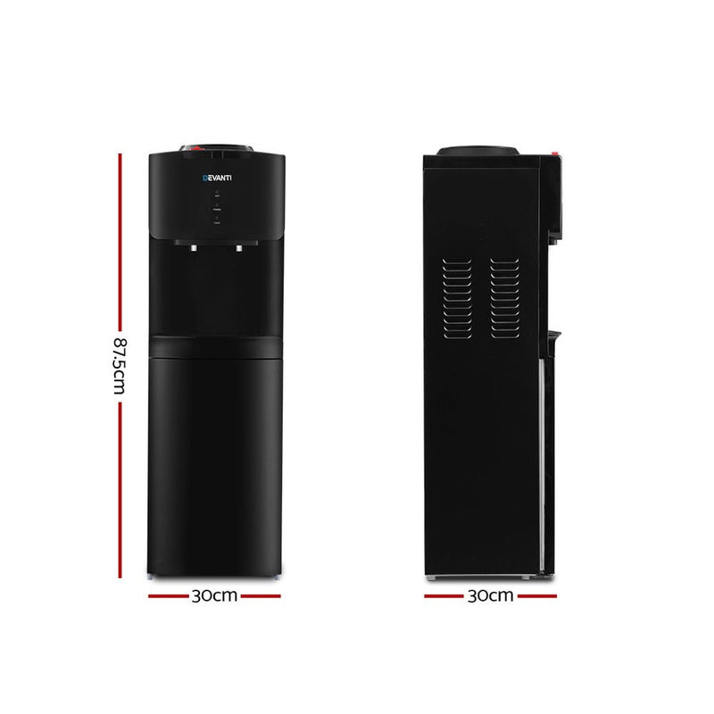 Danoz Direct - Devanti Water Cooler Dispenser Stand Black - Super Seller Inc. Delivery - danozdirect
