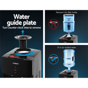 Danoz Direct - Devanti Water Cooler Dispenser Stand Black - Super Seller Inc. Delivery - danozdirect