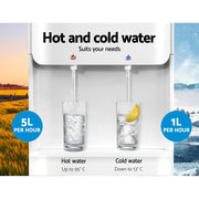 Danoz Direct - Devanti Water Cooler Dispenser Stand White - Super Seller Inc. Delivery - danozdirect