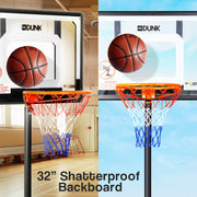 Danoz Direct - Dr. Dunk Adjustable Basketball Stand System Kids Hoop Portable Height Rim Ring - danozdirect