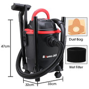 Danoz Direct - Efficiently clean your car, workshop, and carpets with Danoz Direct - Baumr - AG 20L 1200W Wet and Dry Vacuum Cleaner - danozdirect