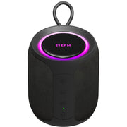 Danoz Direct - EFM Austin Mini Bluetooth Speaker with LED Colour Glow - Charcoal Black - danozdirect