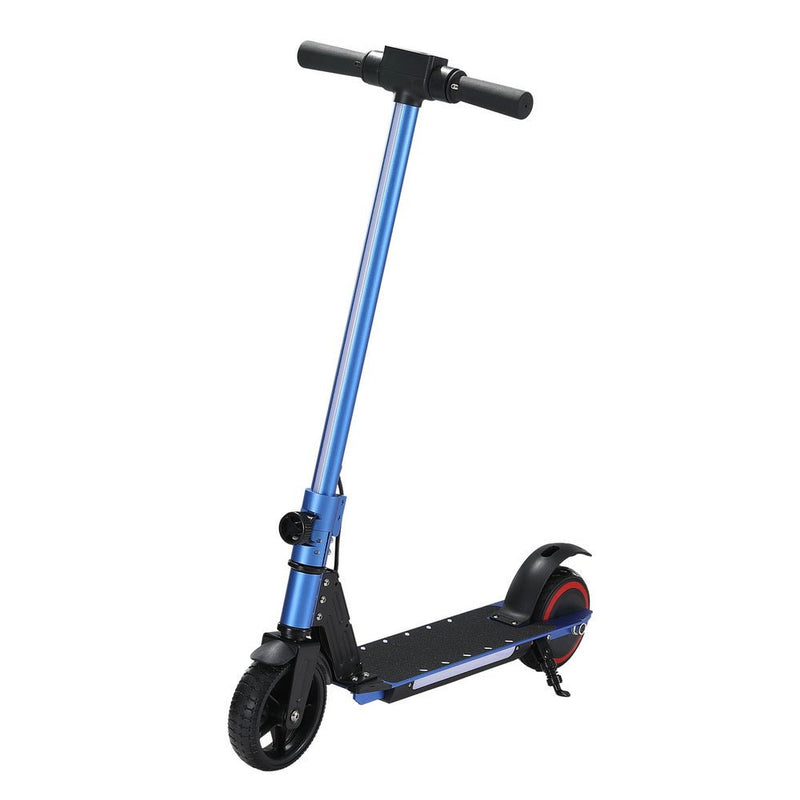 Danoz Direct - Electric Scooter 130W 16KM/H LED Light Folding Portable Riding Commuter Blue - danozdirect