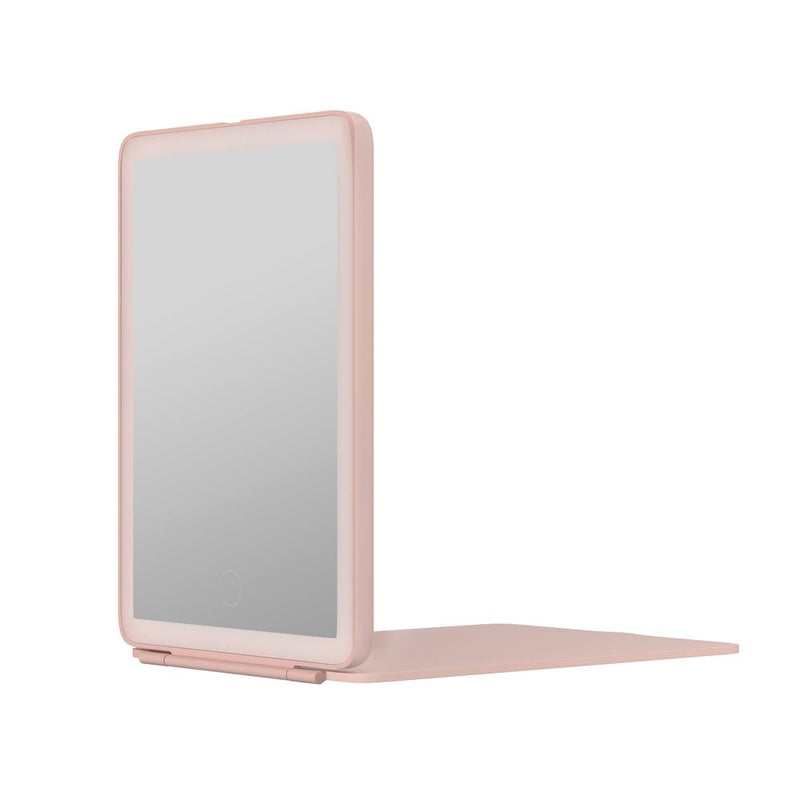 Danoz Direct - Embellir Compact Makeup Mirror w/ LED Light Portable Foldable Travel Beauty Pink - danozdirect