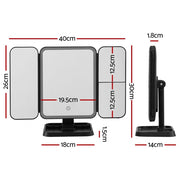 Danoz Direct - Embellir LED Makeup Mirror Tri - fold Lighted Vanity Mirrors 1X2X3X Magnifications - danozdirect