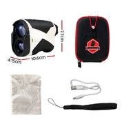 Danoz Direct - Everfit 700M Golf Rangefinder Slope On/Off Vibration Alert Black - danozdirect