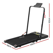 Danoz Direct - Everfit Treadmill Electric Walking Pad Under Desk Home Gym Fitness 400mm Black - danozdirect