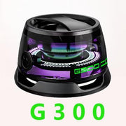 Danoz Direct - G300 Magnetic Suction Bluetooth Speaker - RGB Lights, 40mm Driver, 6H Playtime(black) - danozdirect
