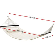 Danoz Direct - Gardeon Hammock Bed Outdoor Camping Portable Hanging Chair 2 Person Piillow - danozdirect