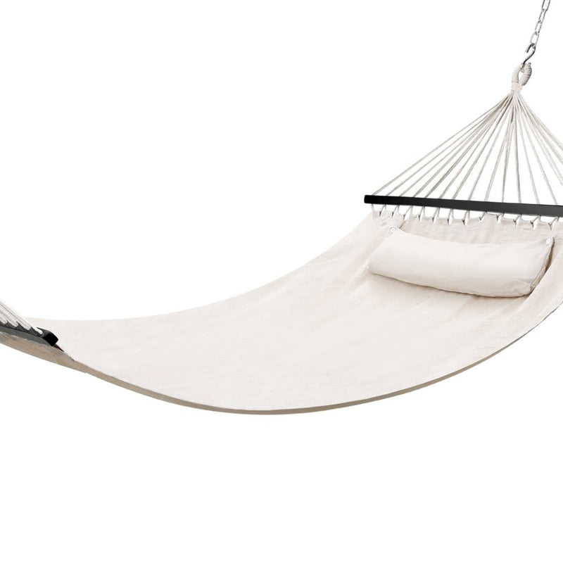 Danoz Direct - Gardeon Hammock Bed Outdoor Camping Portable Hanging Chair 2 Person Piillow - danozdirect