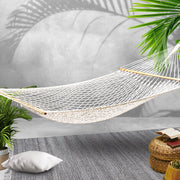 Danoz Direct - Gardeon Hammock Bed Outdoor Chair Camping Hanging Hammocks Mesh 2 Person - danozdirect