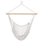 Danoz Direct - Gardeon Hammock Chair Outdoor Hanging Camping⛺ Mesh Indoor Cream - danozdirect